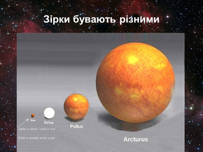 Фотография звезды Арктур
