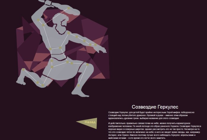 Созвездие геркулеса Легенда