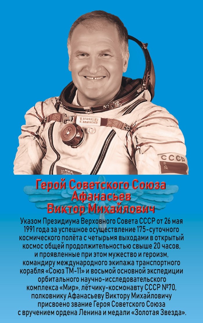 Афанасьев космонавт