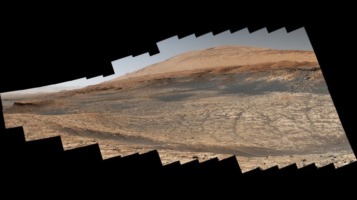 Панорама Марса с марсохода Curiosity 2020