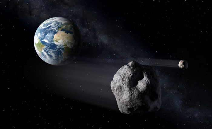 Collision with Asteroid visualization