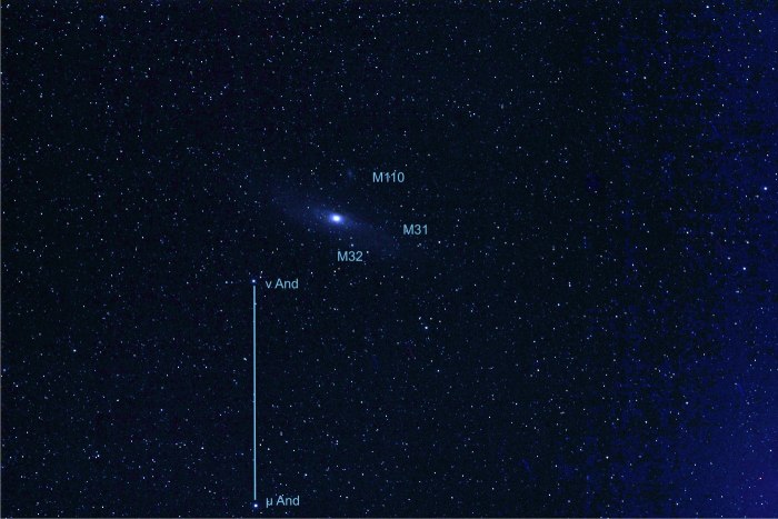 M31 Галактика невооруженным глазом