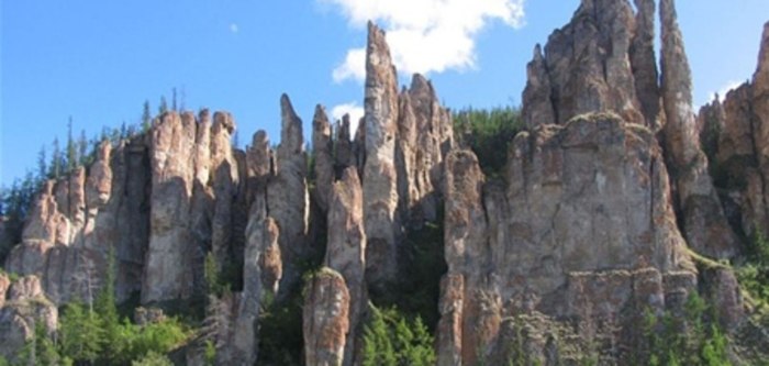 Каменный лес в Якутии