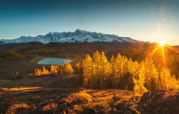 Золотые горы Алтая (Сибирь)