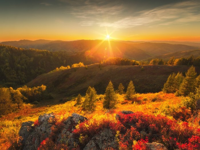 Природа солнце
