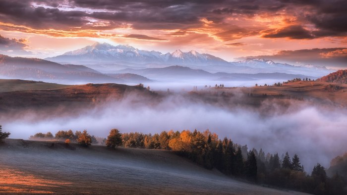 Рассвет в горах