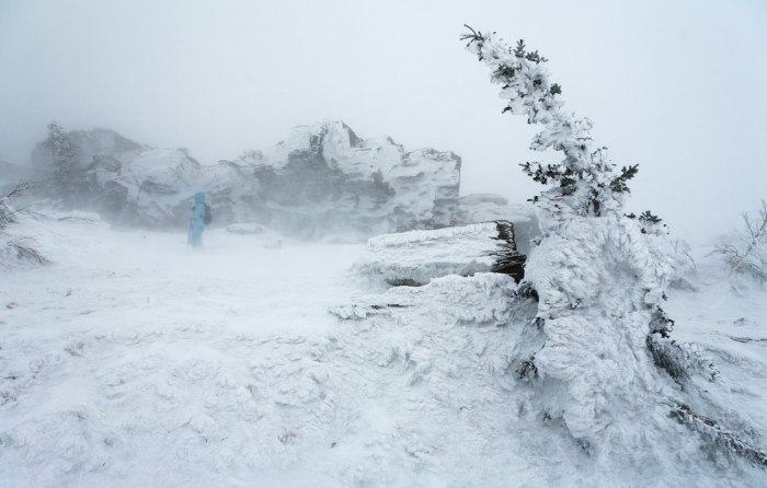 Пурга зимой