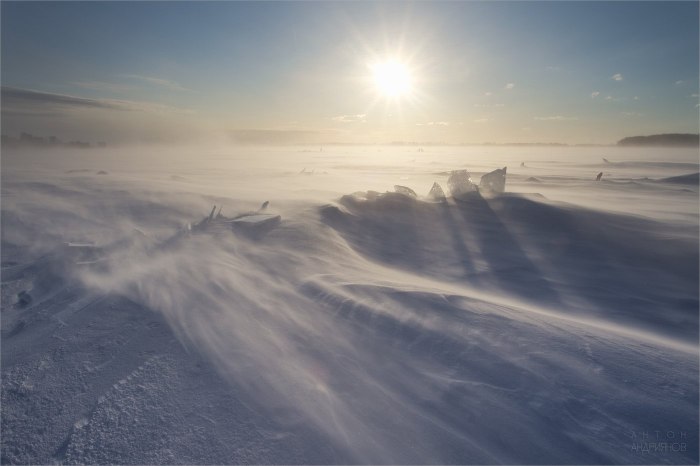 Пурга в Арктике