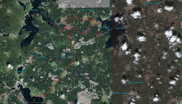 Урод озеро на карте