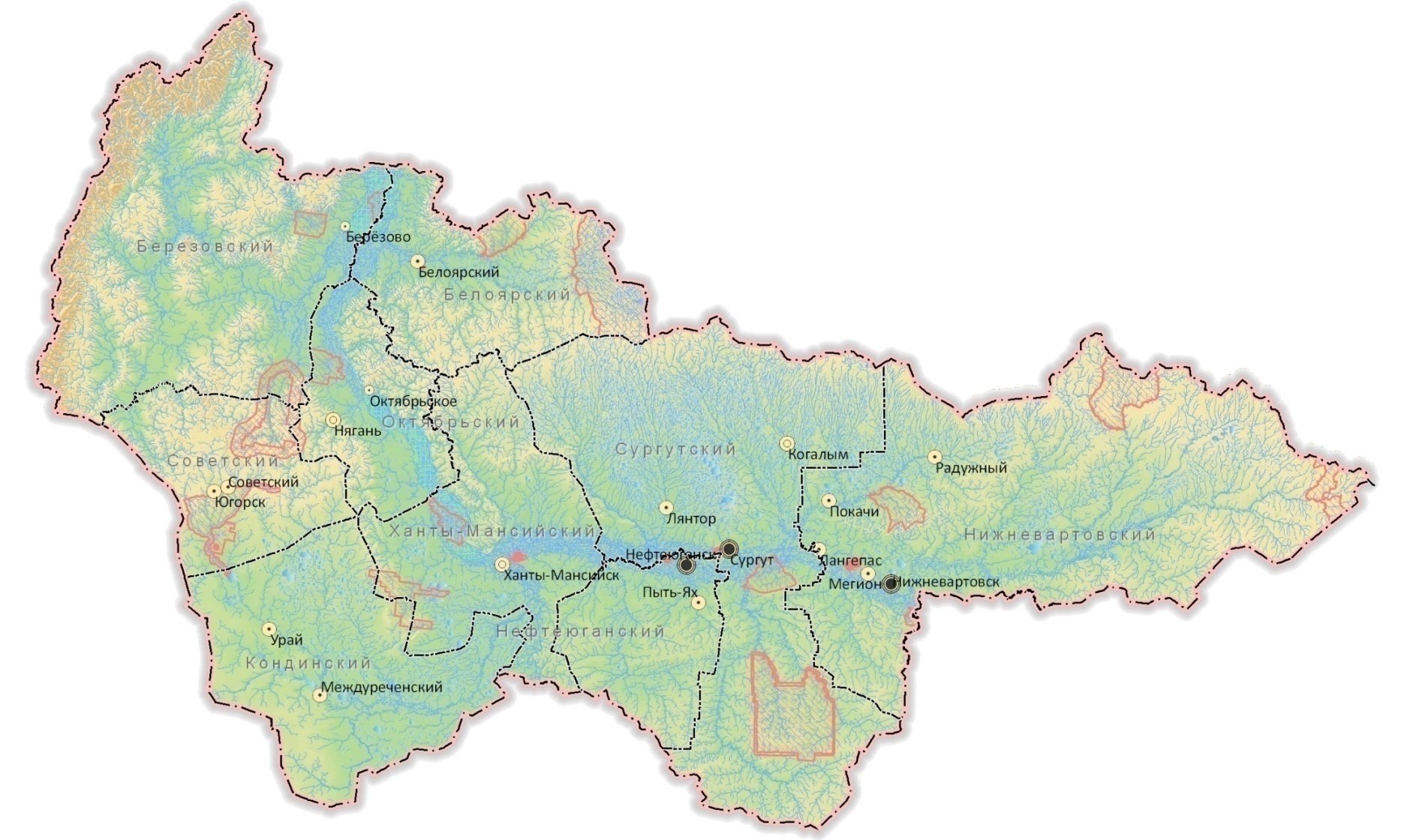 Где югра на карте. Карта ХМАО Югра Ханты Мансийский район. Ханты-Мансийский автономный округ Югра на карте. Карта Ханты-Мансийского автономного округа Югры. Ханты- Мансийский АО- Югра, Ханты- Мансийский район.