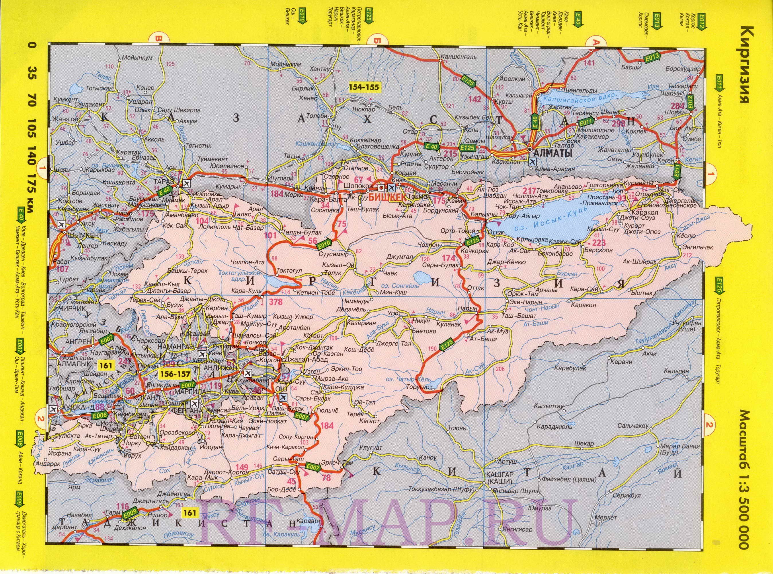Киргизы на карте. Карта автодороги Кыргызстана. Карта Киргизии подробная с городами и поселками. Карта Киргизии дороги автомобильные. Карта дорог Кыргызстана автомобильных дорог.
