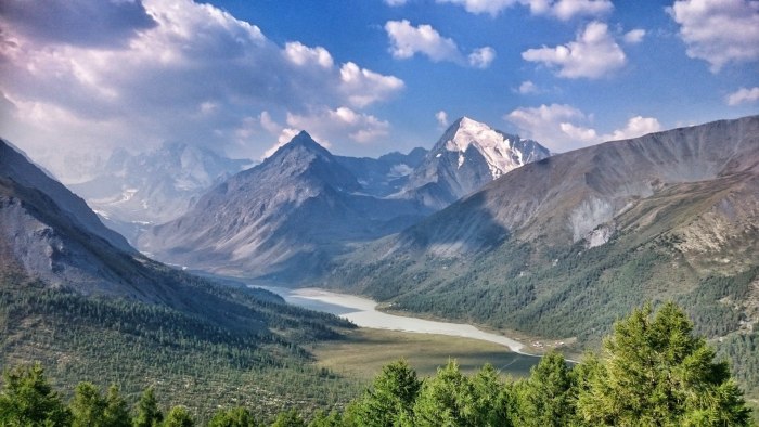 Курайская степь Алтай панорама