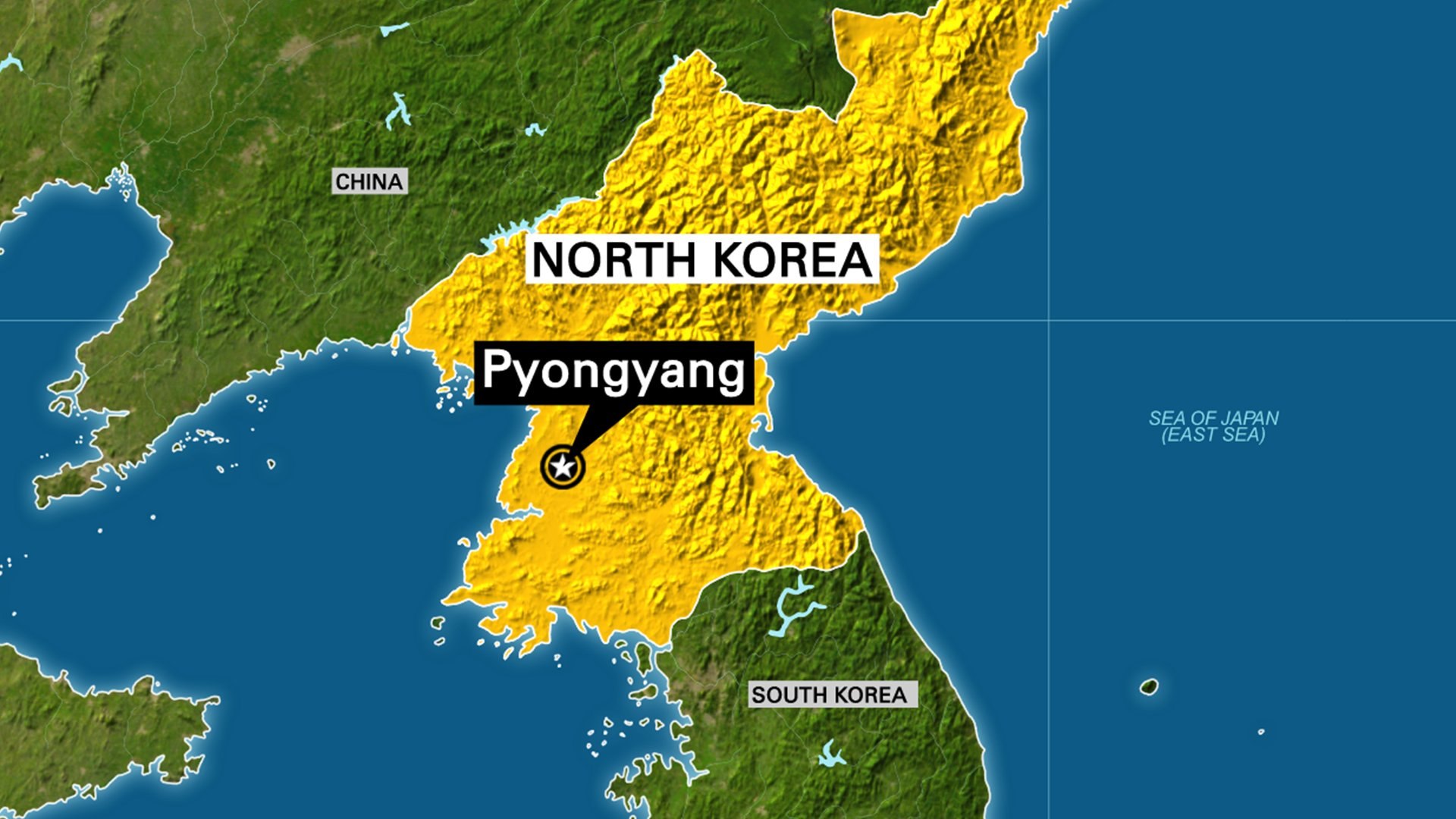 Покажи на карте северную корею. Северная Корея на карте. Территория КНДР на карте. Граница Северной и Южной Кореи на карте. Северная Корея политическая карта.