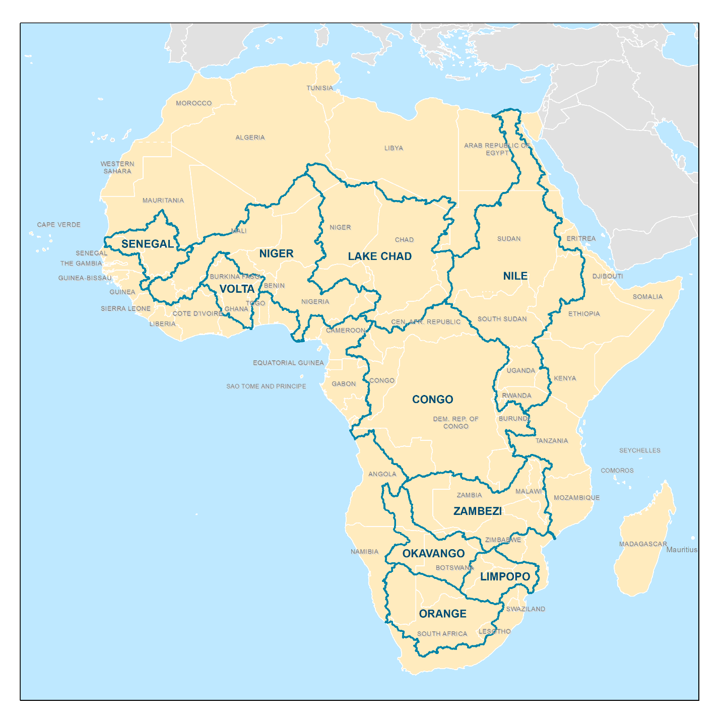 Как называется африканская река изображенная на карте. Африка река Лимпопо на карте Африки. Река Сенегал в Африке на карте Африки.