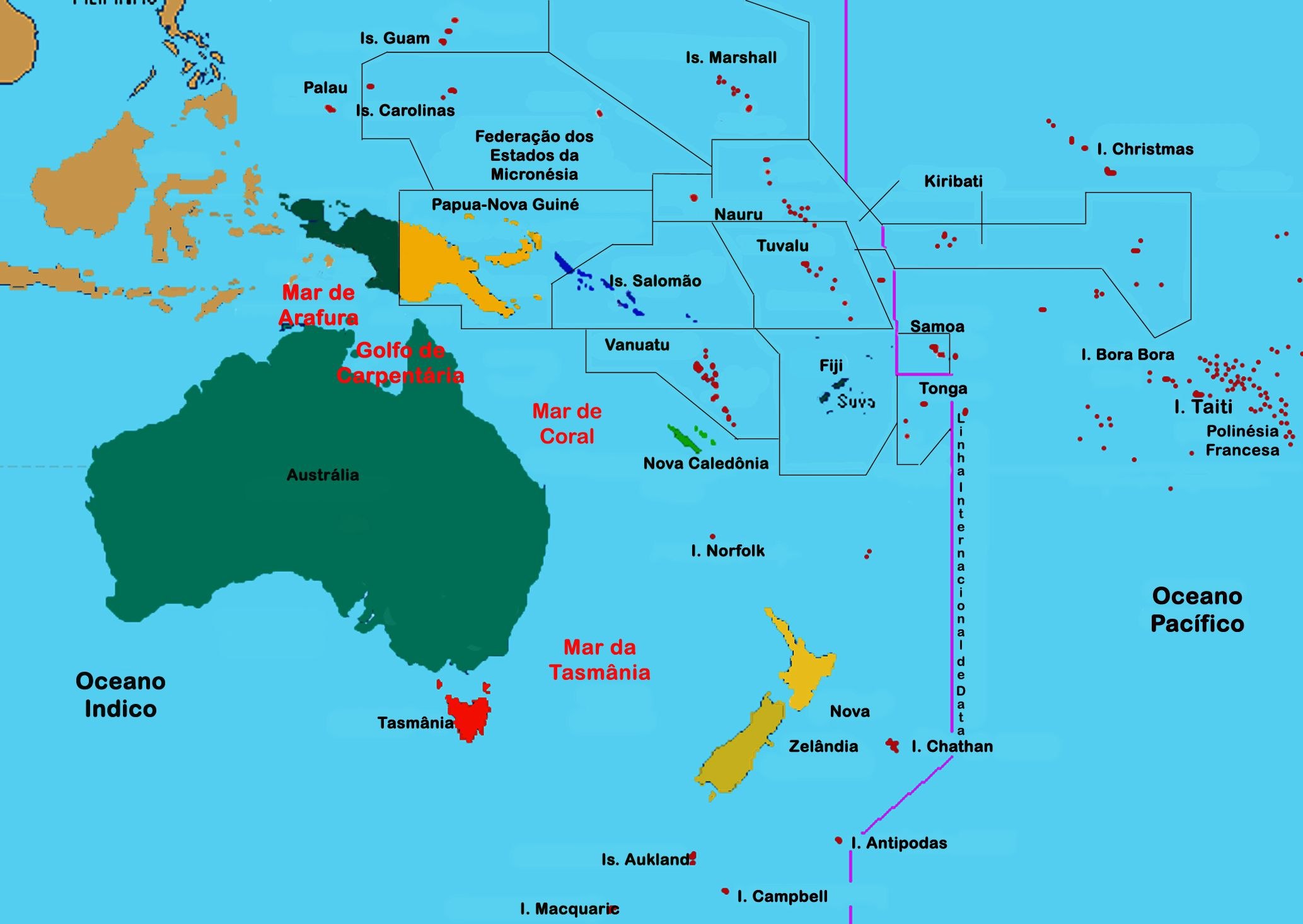Где находится океания. Карта Океании Меланезия Полинезия. Микронезия на карте. Полинезия Микронезия Меланезия.