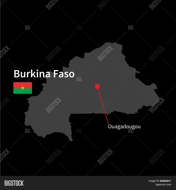 Буркина-Фасо на карте мира