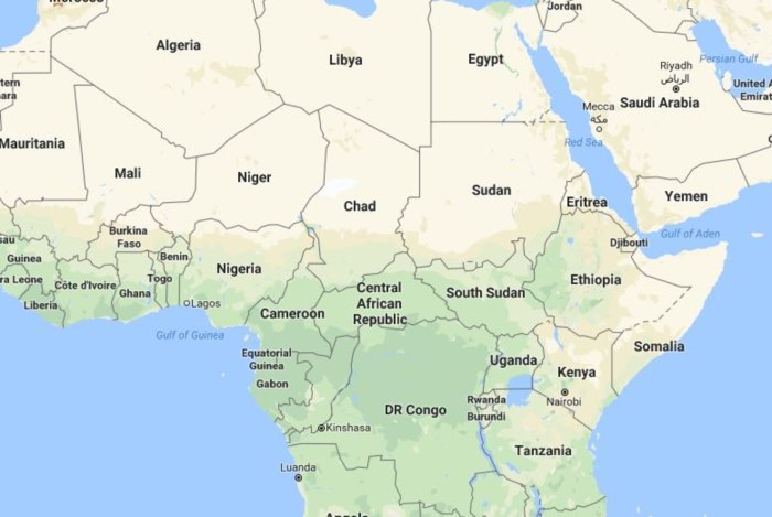 Burkina Faso на карте