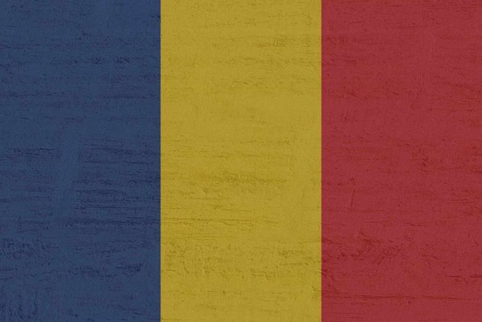 Флаг Румынии и Франции