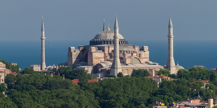 Панорама Стамбула Святая София