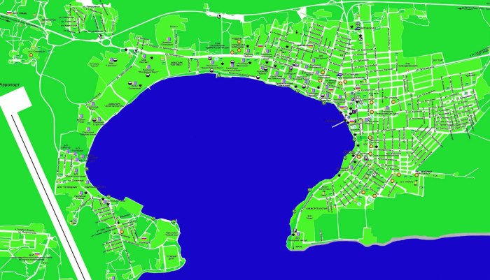 Геленджик карта побережья