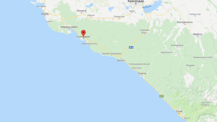 Геленджик карта побережья