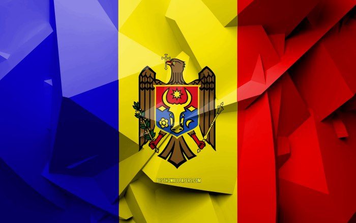 Флаг Молдавии Кишинев