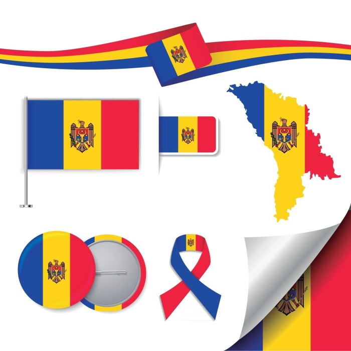 Флаг Молдавии вектор