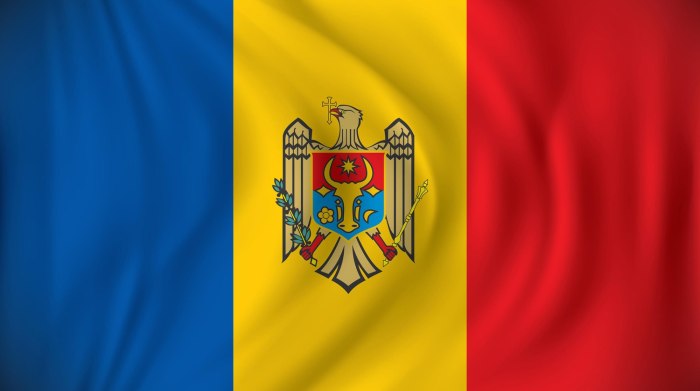 Флаг Молдовы и Румынии