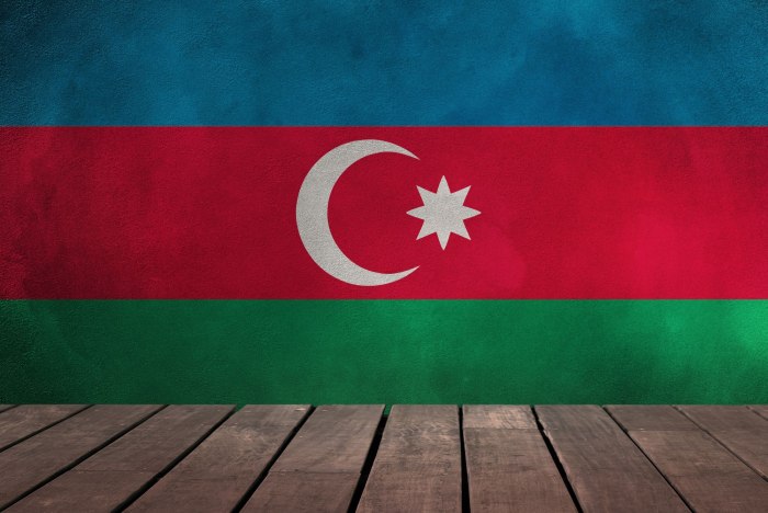 Государственный флаг Азербайджана