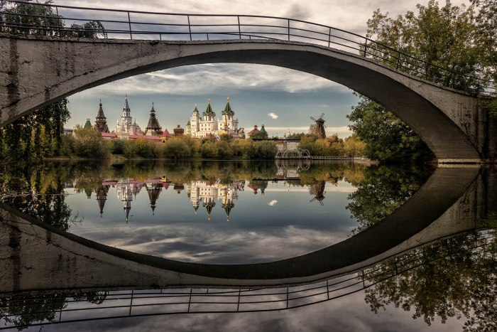 Липин Бор мостик через речку
