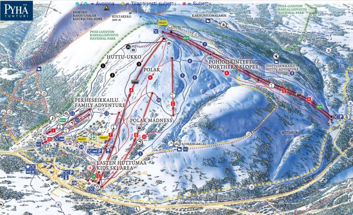 Карта горки город красная Поляна трассы