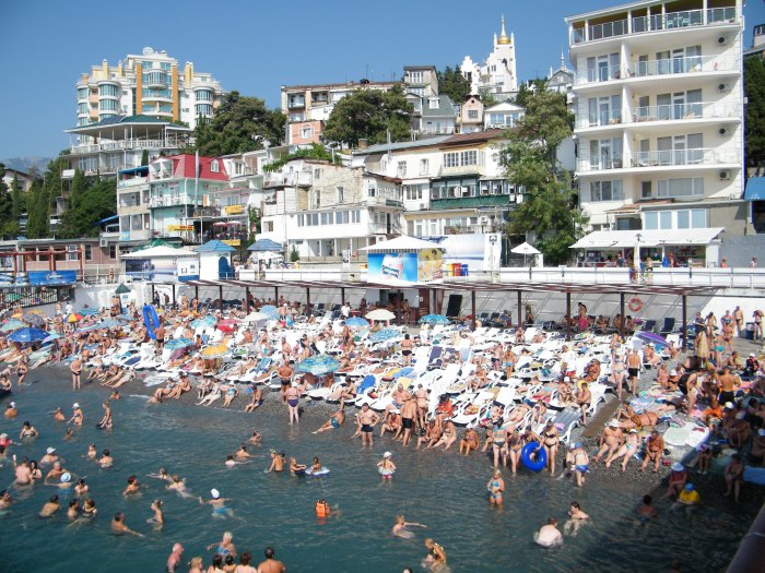 Крым Ялта Массандровский пляж