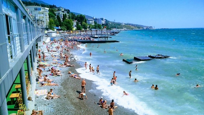 Пляж Массандра Ялта
