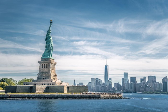 США Нью-Йорк статуя свободы