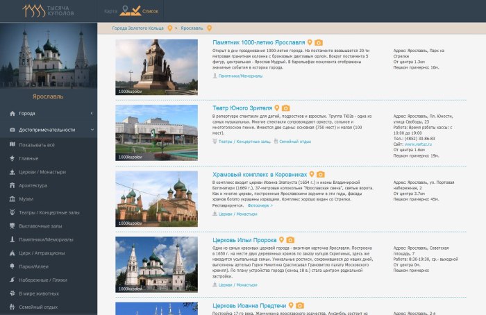 Туристический маршрут золотое кольцо России города