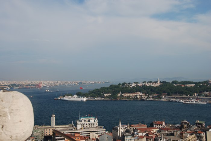 The Bosphorus Strait at Night