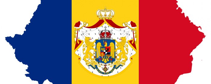 Флаг Молдавии и флаг Румынии