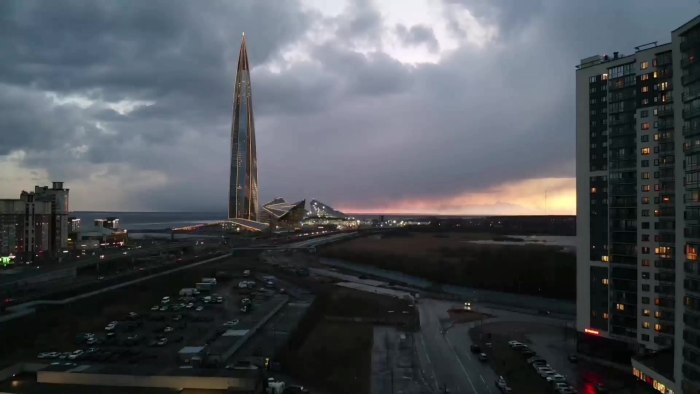 Фундамент башни Лахта центр
