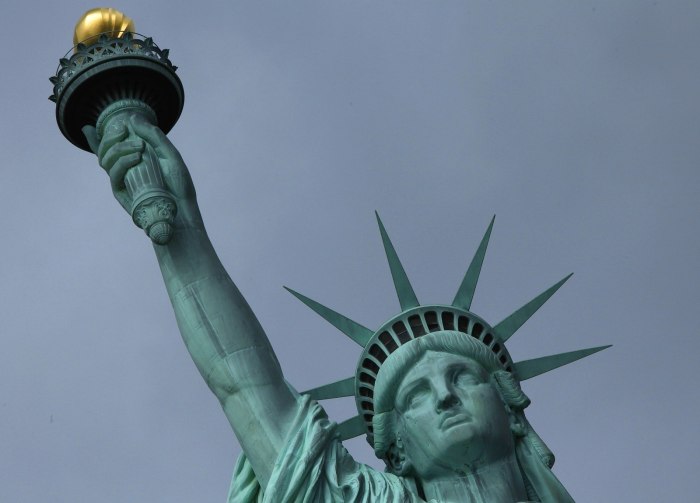 Смотровая площадка статуи свободы США