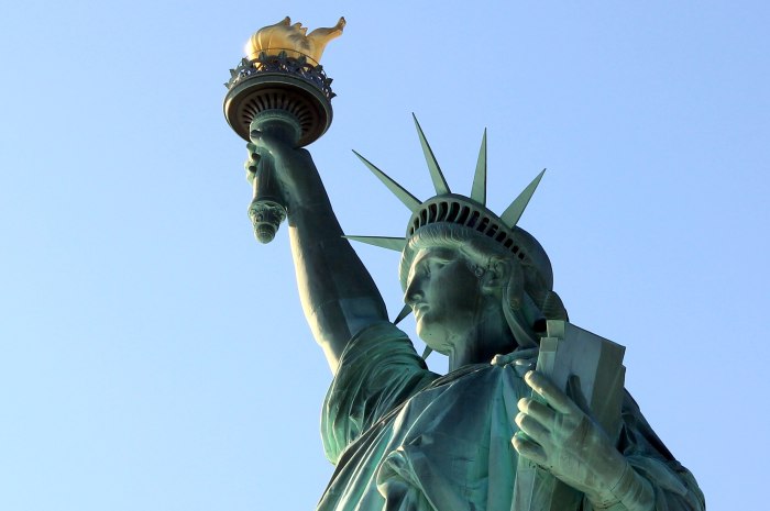 Смотровая площадка статуи свободы США