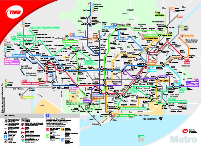 Карта метрополитенов мира