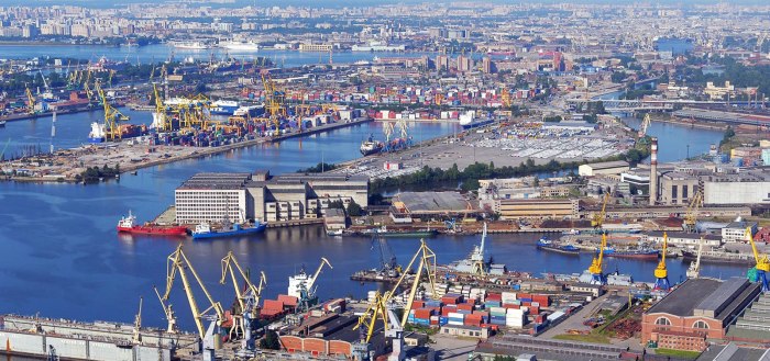 Схема морского порта Выборг