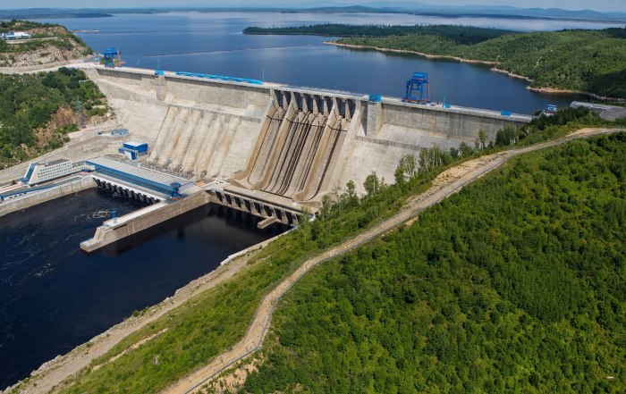 Нурекская ГЭС водосброс
