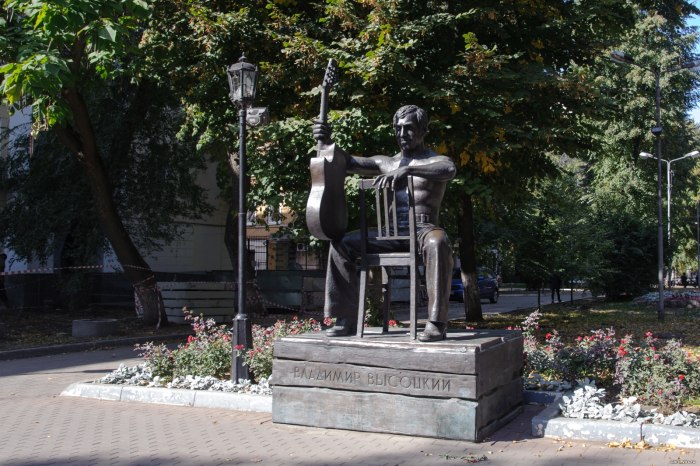 Памятник Высоцкому в Воронеже
