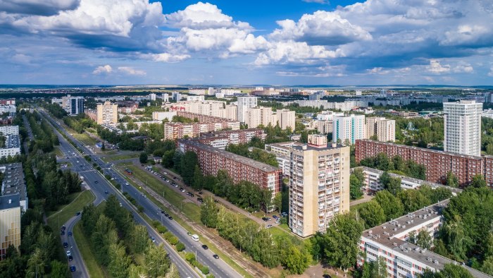 Набережные Челны набережная с высоты