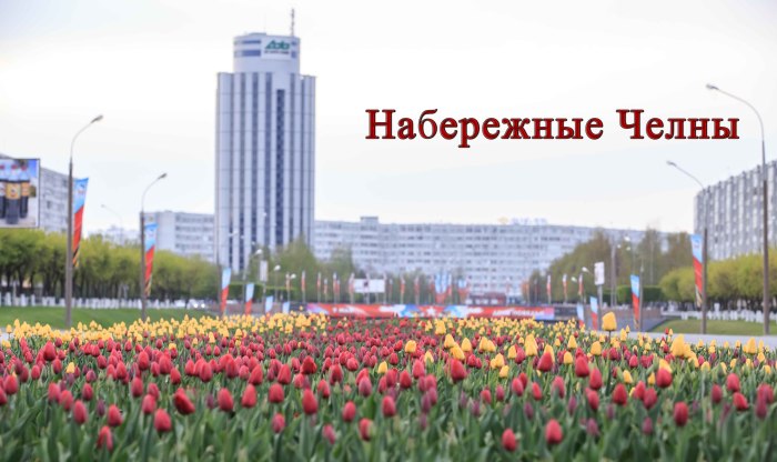 Надпись город Набережные Челны