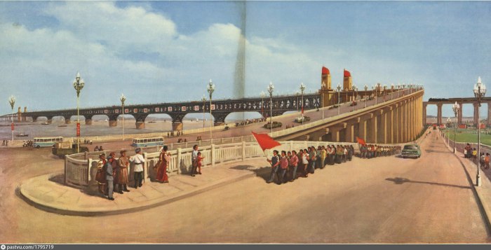 Ухань мост через реку Янцзы