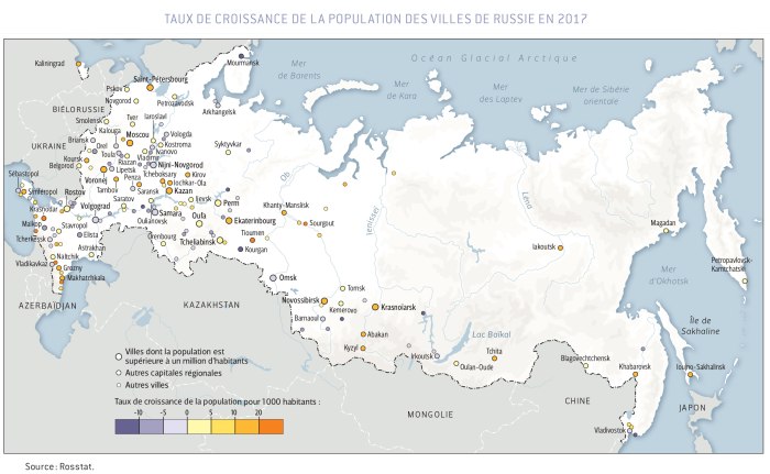 Научные центры центральной России на карте