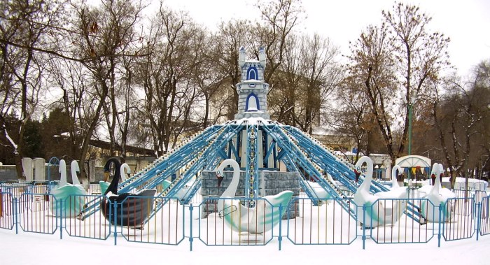 Колесо обозрения в Махачкале в парке Ленинского Комсомола