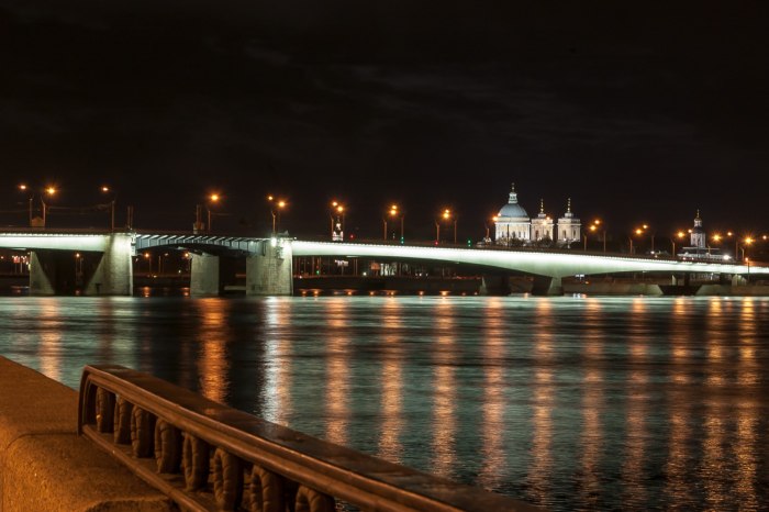 Разведенный мост Александра Невского